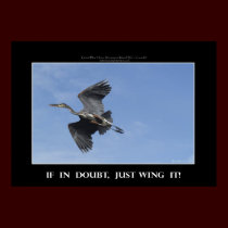 WING IT! Motivational Poster posters
