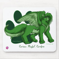 Wing Kittywolf Mousepad by ABS_Cartoon Wing Kittywolf Mousepad