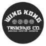 wing kong trading co. big trouble in little china round sticker