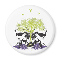 Wing Lady magnets by taratel Wing Lady magnets