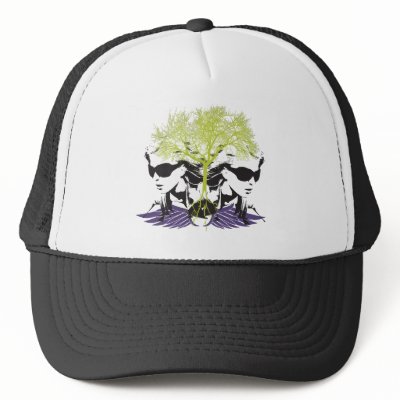 wing lady on trucker hat by taratel