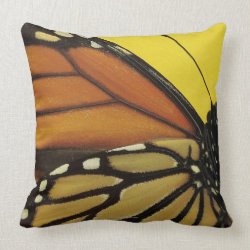 Wing of a butterfly throw pillow