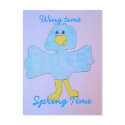 Wing Time, Spring Time! postcards