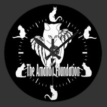 Winged Amanda Kitty Wall Clock wall clocks