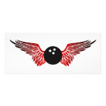 winged bowling ball custom invites