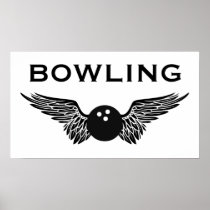 winged bowling posters