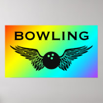 winged bowling print