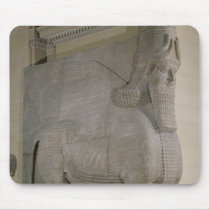 Winged bull at a facade of King Sargon II's Mouse Pads