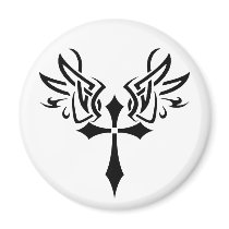 winged cross magnets