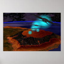 Winged Disc Ships over Olympus Mons