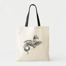 Winged dragon from Historiæ Serpentum et Draconum Bag