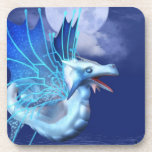 Winged Dragon in Flight Cork Coasters