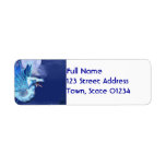 Winged Dragon in Flight Mailing Labels