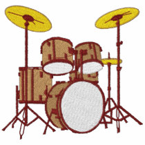 Winged Drum Set Embroidered Jacket
