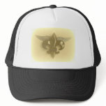 WINGED FLEUR DE LIS SKETCH GOLD HAT