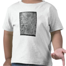 Winged Genie Worshipping the Sacred Tree Tee Shirts