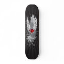 Winged Grunge Hearts skateboards by DoodleBugTees Winged Grunge Hearts skateboards