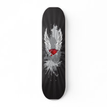 Winged Grunge Hearts skateboards by DoodleBugTees Winged Grunge Hearts skateboards