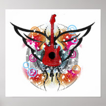 Winged Guitar poster