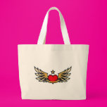 Winged Heart Canvas Bags