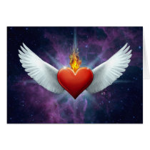 Winged Heart cards by tempera70 Winged Heart cards