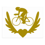 Winged-Heart-Cicling.png Postcard