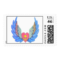 Winged Heart fixed postage by armaiti Winged Heart fixed postage