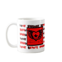 Winged Heart Graffiti mug