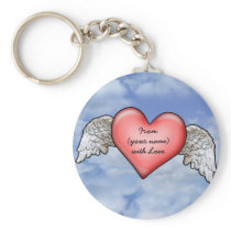 Winged Heart keychains by aura2000 Winged Heart keychains
