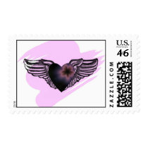 Winged Heart postage