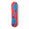 Winged Heart Red White Blue Skatedeck skateboard