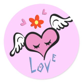 Winged Heart sticker