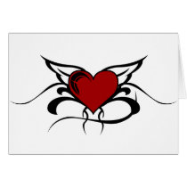 Winged Heart Tattoo cards