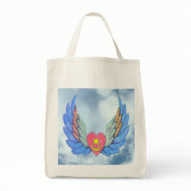 Winged Heart Tote Bag