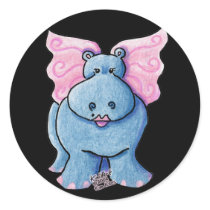 Winged Hippo Gift stickers