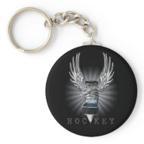 Winged Hockey keychains
