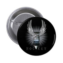 Winged Hockey buttons