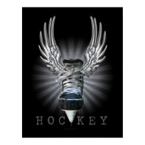 Winged Hockey posters