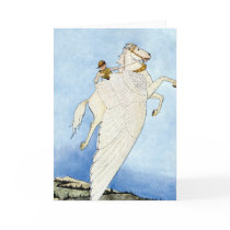 Winged Horse Card by monstervox Winged Horse Card
