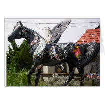 Winged Horse Parrot and glitter cards