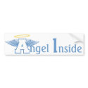 Winged Letter A bumper stickers