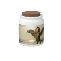 Winged Lion Candy Jar