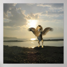 Winged Lion Poster