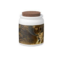 Winged Lioness  Candy Jar