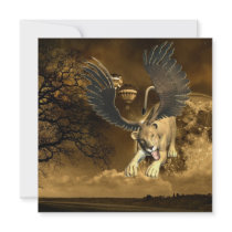 Winged Lioness  Invitations