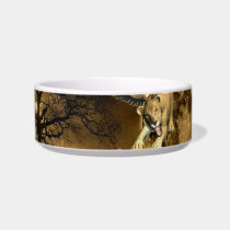 Winged Lioness  Pet Bowl Cat Food Bowl