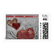 Winged Love Postage stamp