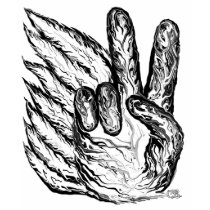 Winged Peace Sign t-shirts