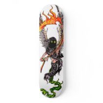 Winged reaper skateboard