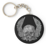 Winged Skull Keychain
